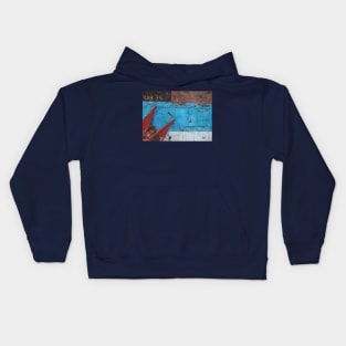 Ship Anchored at Port Kids Hoodie